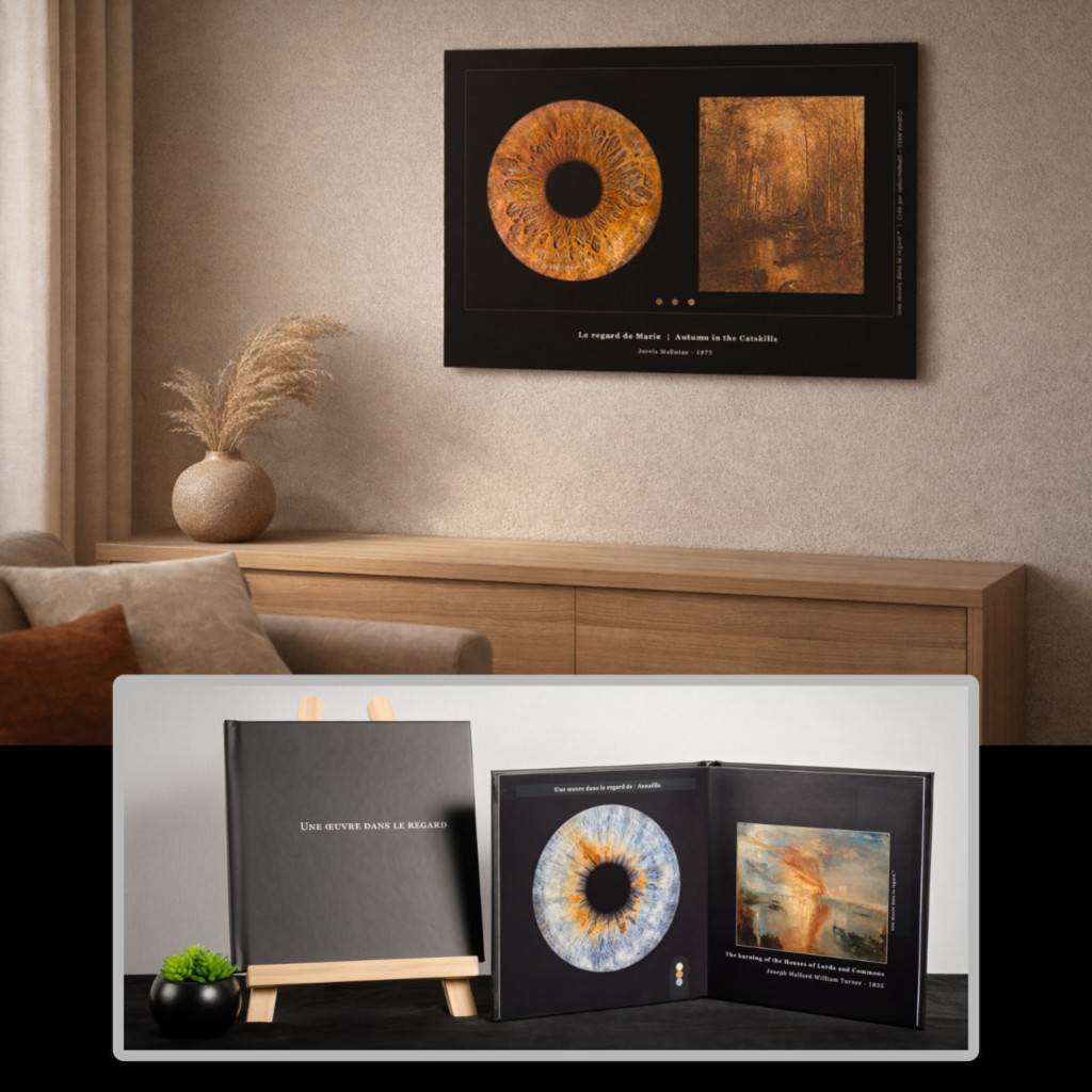 Tableau d'art ditpyque oeil + oeuvre