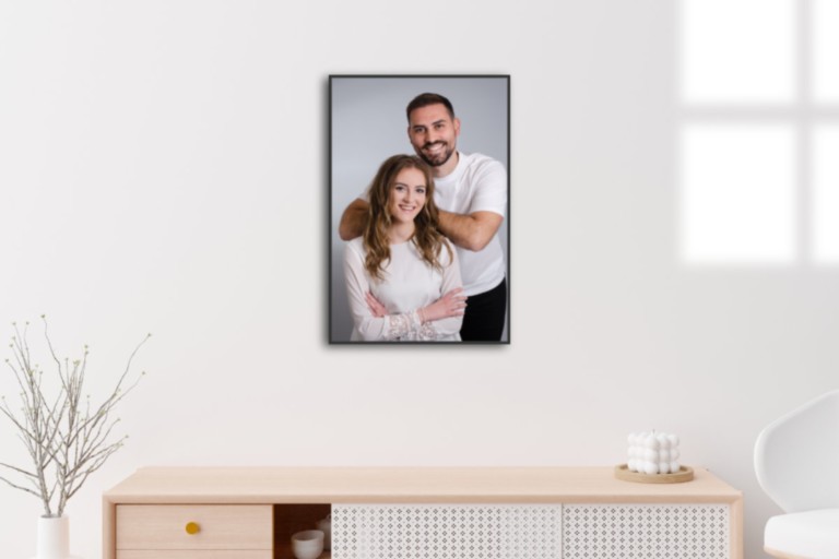 Tirage encadré séance couple à offrir