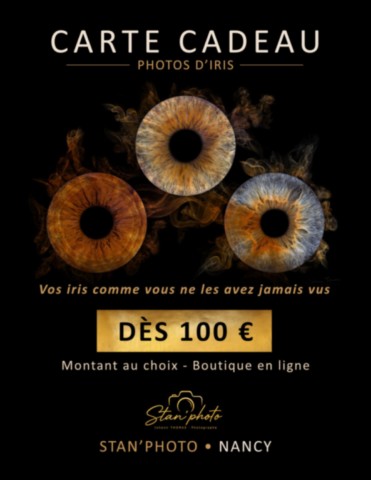 Bon cadeau séance photo d'iris