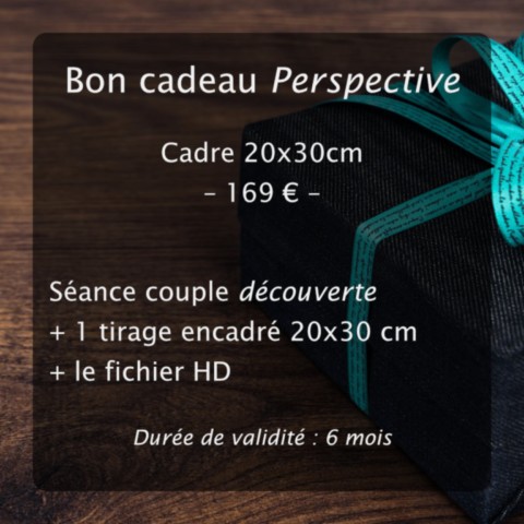 Bon cadeau séance couple Perspective