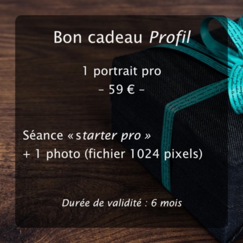 Bon cadeau portrait pro "Profil"